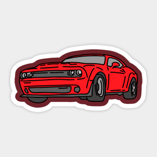 monster muscle car Sticker